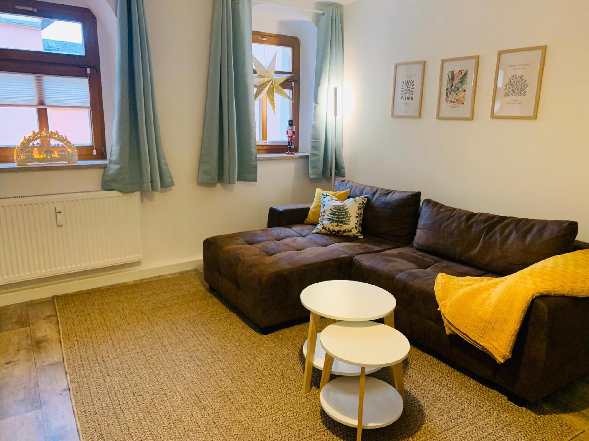 Am Schloss Wolkenstein, 86M2, 3Br, Babybett, Office Экстерьер фото